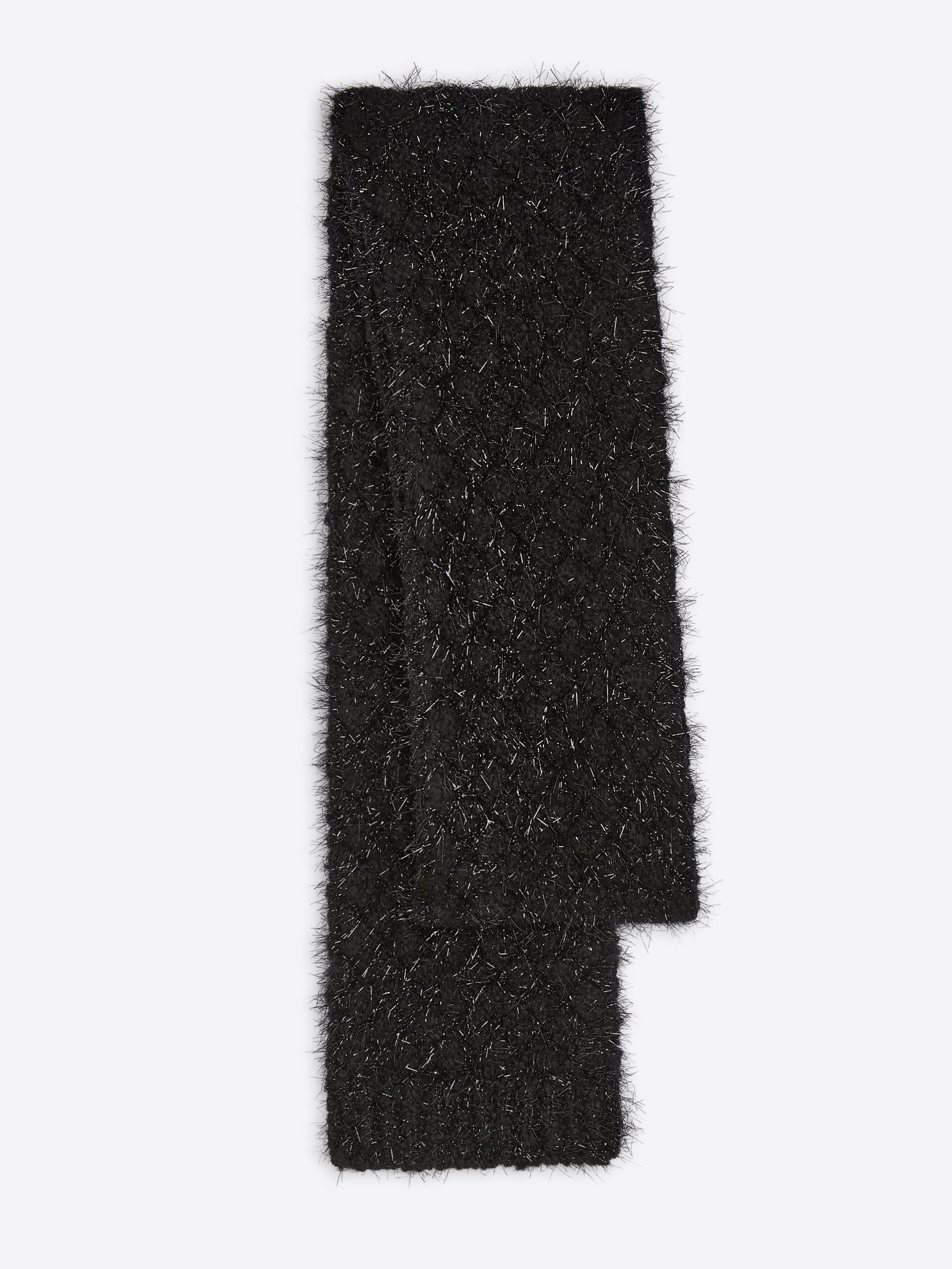 Metallized Knit Scarf