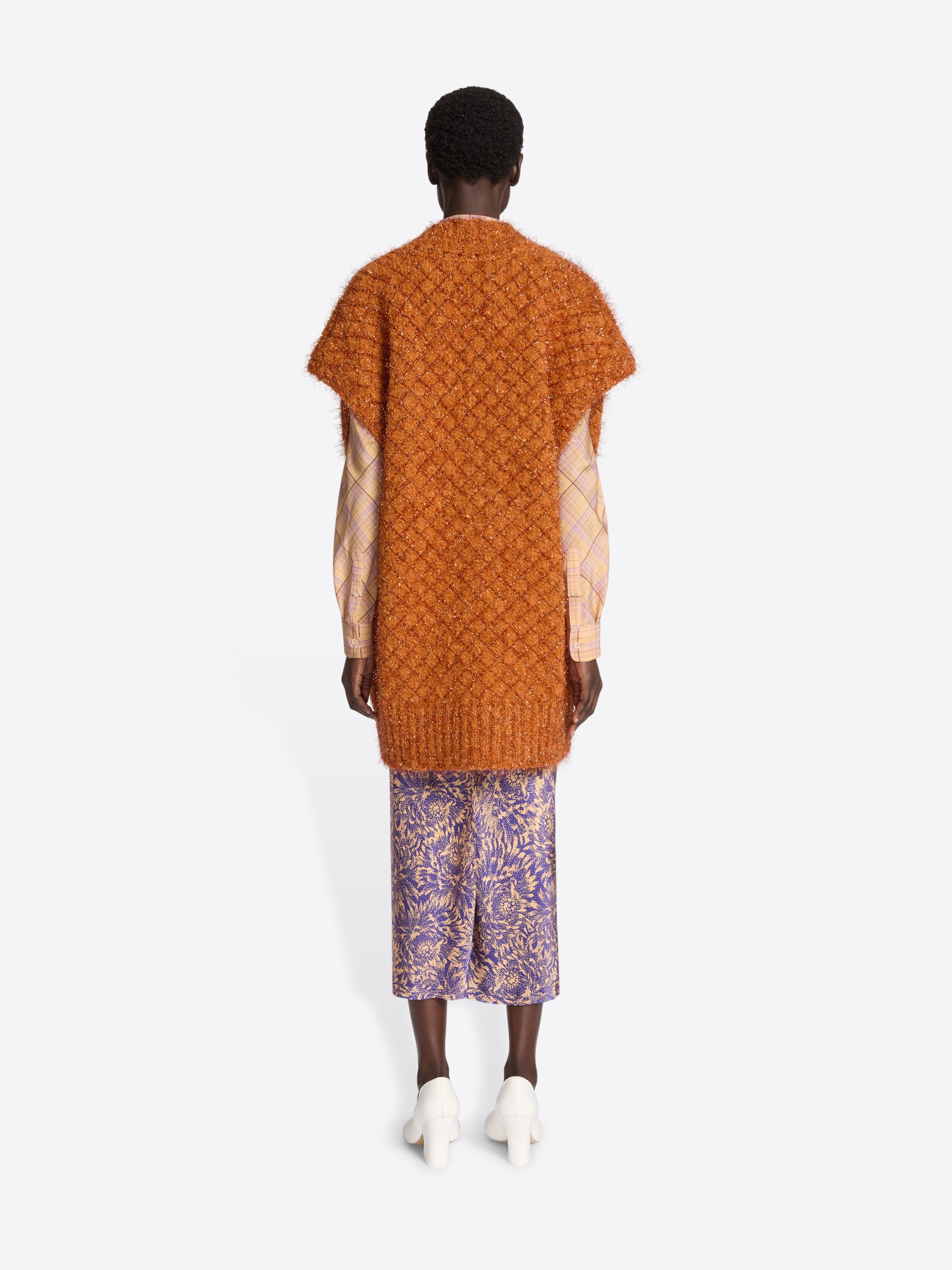 Metallized Knit Sweater