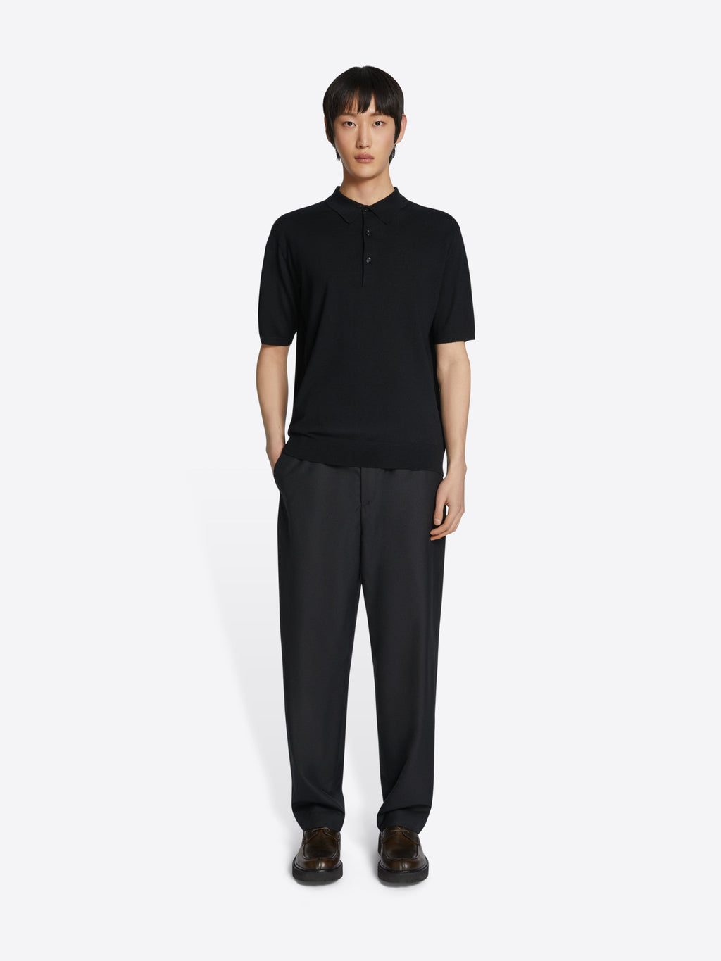 Merino Wool Polo Shirt