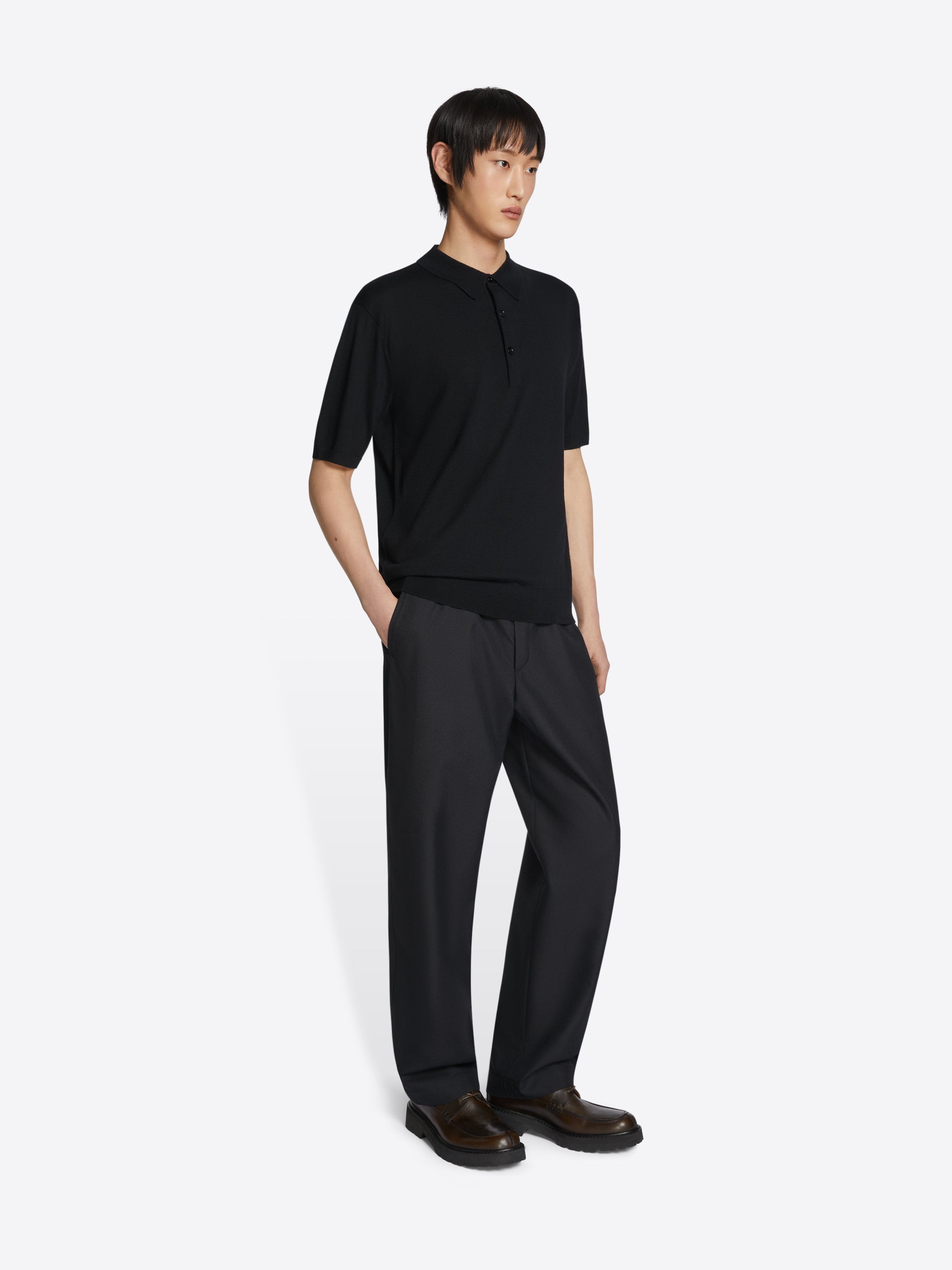 Merino Wool Polo Shirt