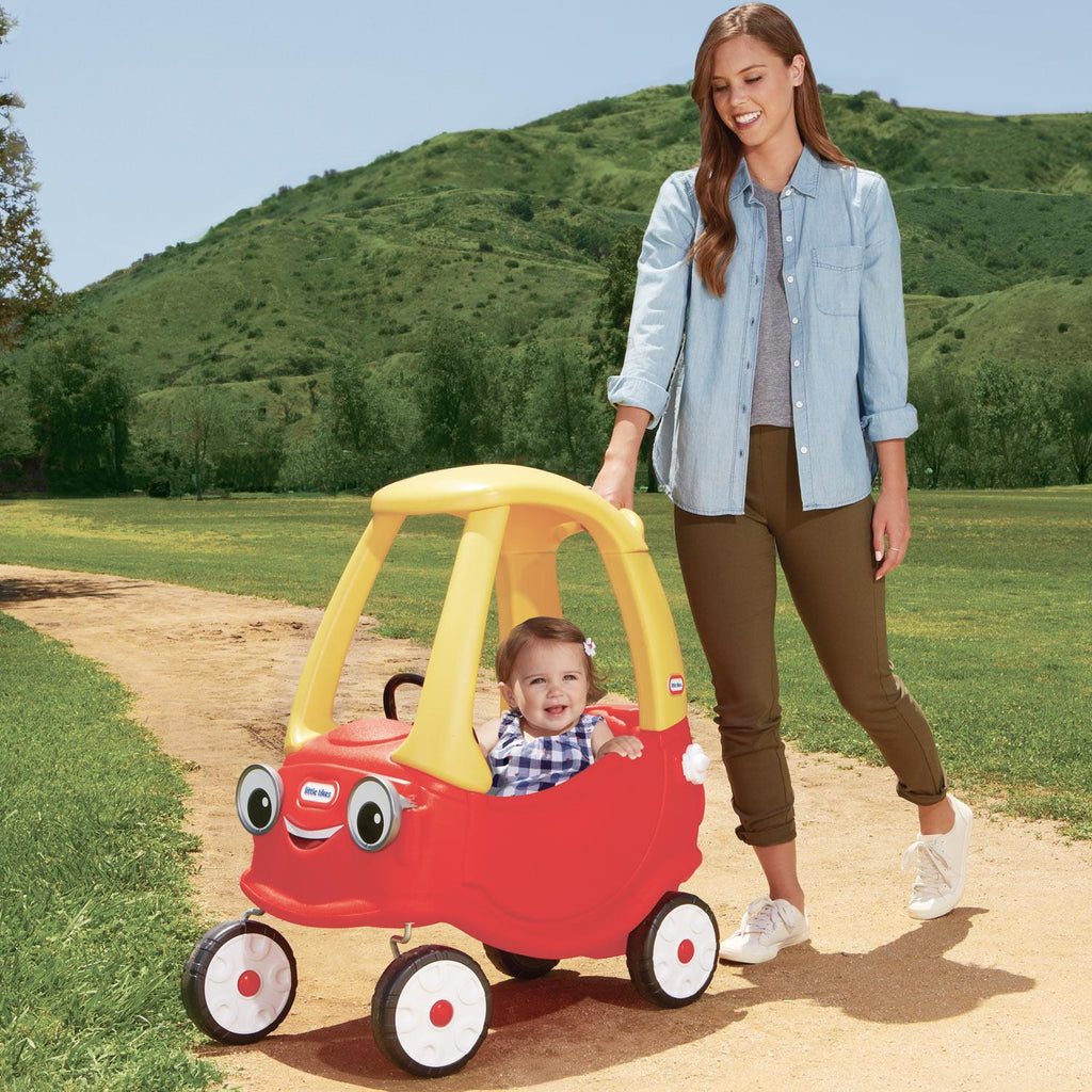 Cozy Coupe - Foot-Powered Toddler Car with Parent Push Handle
