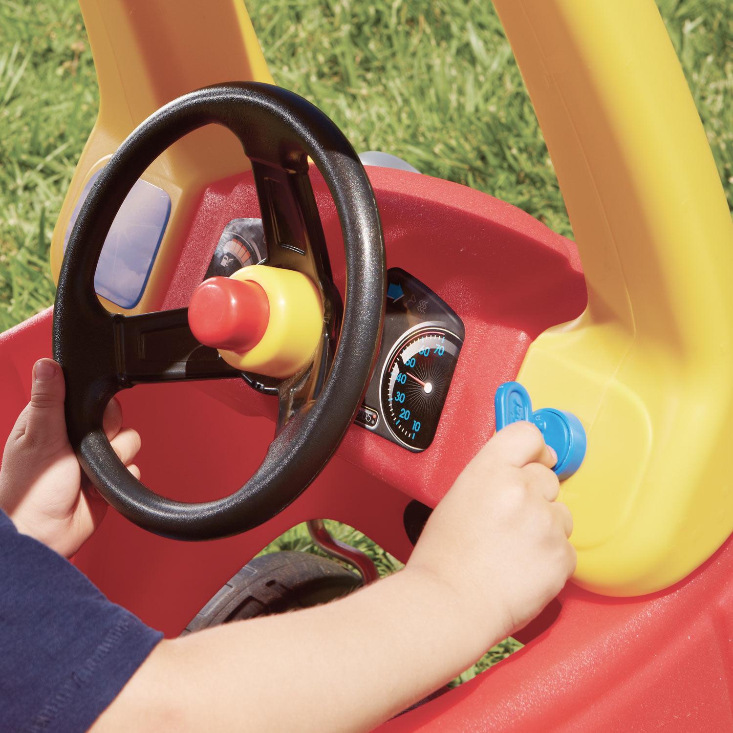 Cozy Coupe - Foot-Powered Toddler Car with Parent Push Handle