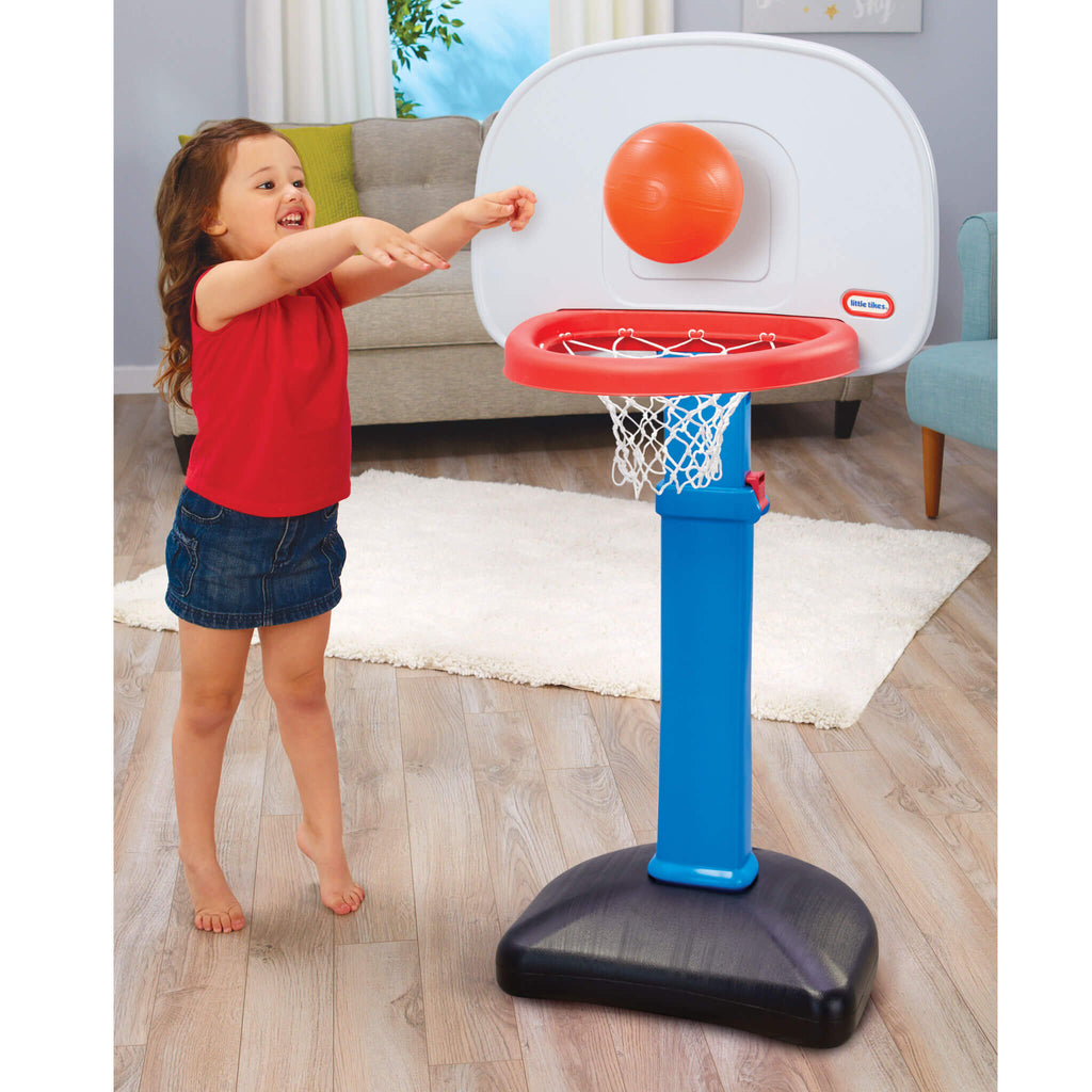 TotSports Easy Score Basketball Set - Indoor and Outdoor Basketball Set with Kid-Sized Ball