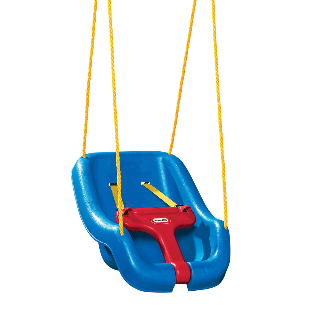 2-in-1 Snug n Secure Swing - Blue - Adjustable Swing with Rotating T-Bar and Straps