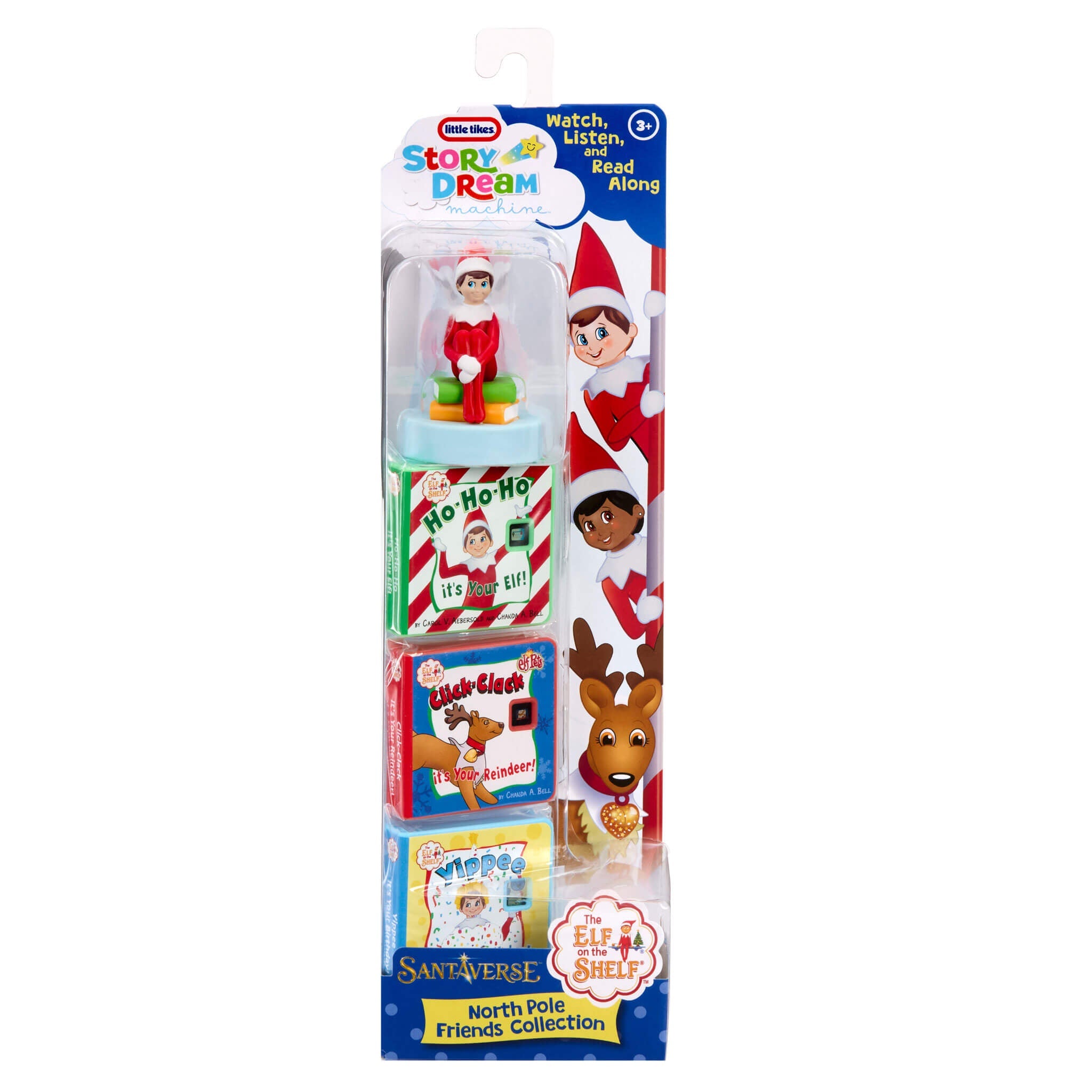 Story Dream Machine The Elf on the Shelf Santaverse North Pole Friends Collection - Three Santaverse Stories with Night-Light Effects
