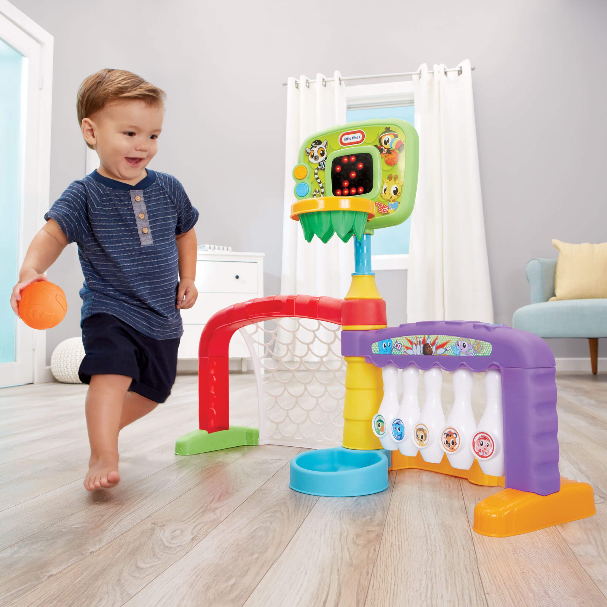 Learn and Play 3-in-1 Sports Zone - Three-Sport Learning Zone with Lights and Sounds