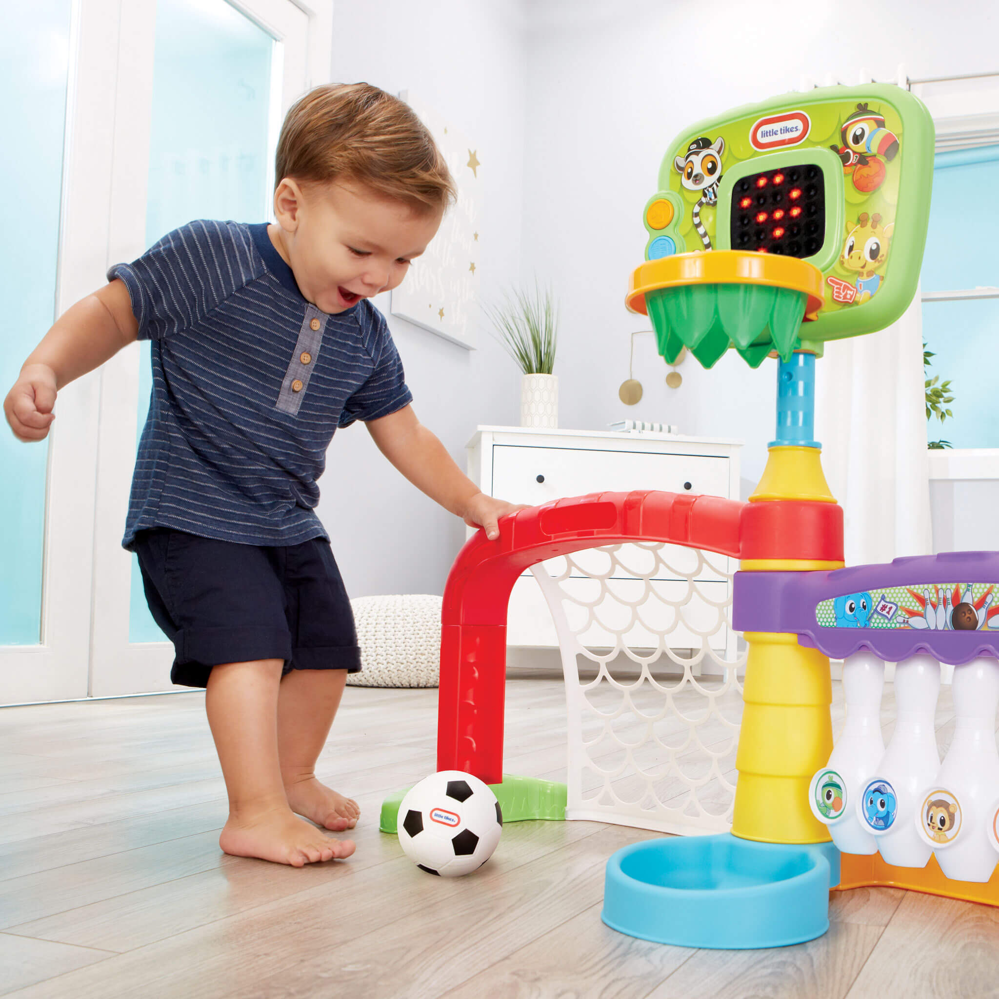 Learn and Play 3-in-1 Sports Zone - Three-Sport Learning Zone with Lights and Sounds