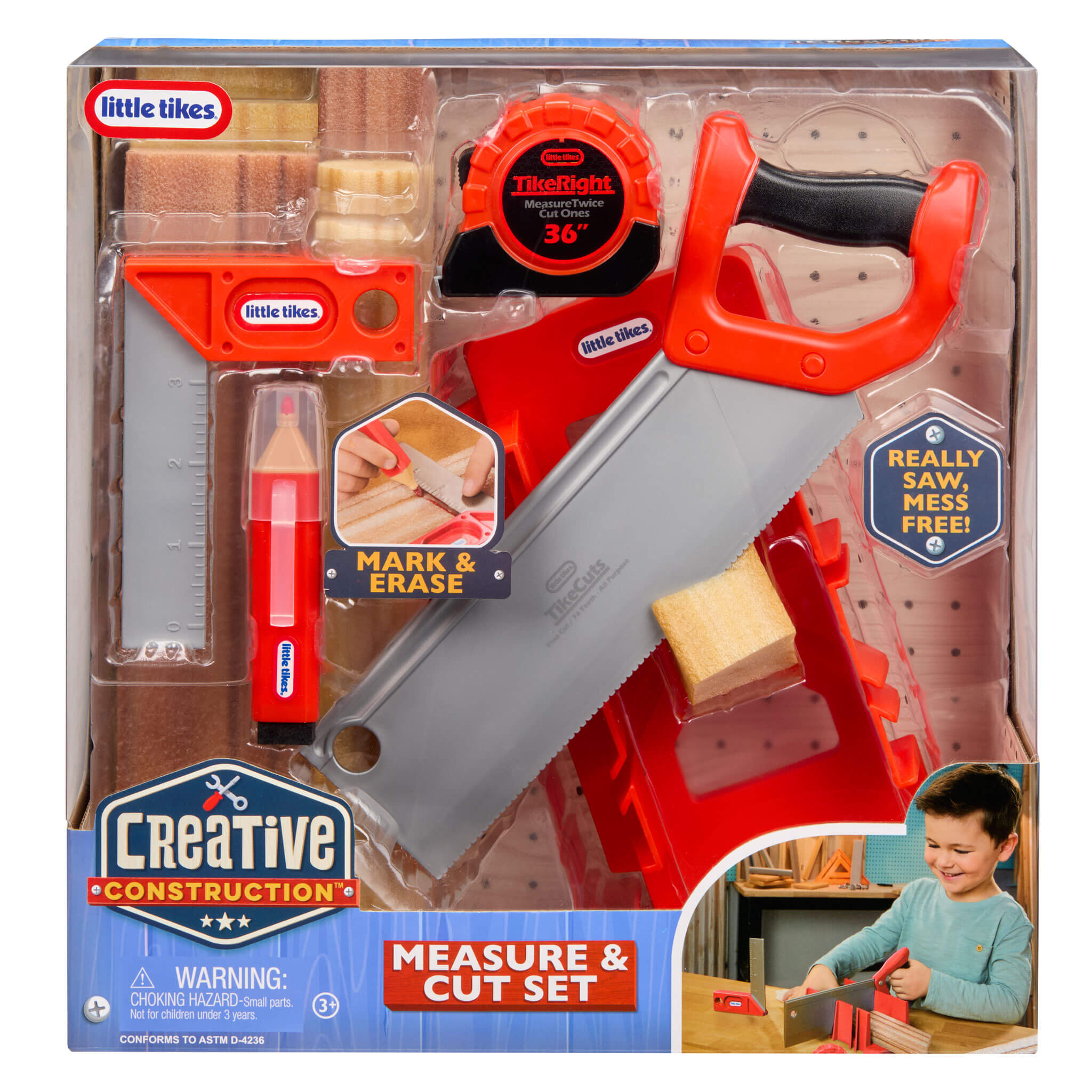 Creative Construction Measure and Cut Set - Realistic Measure-and-Cut Tools for Building Play