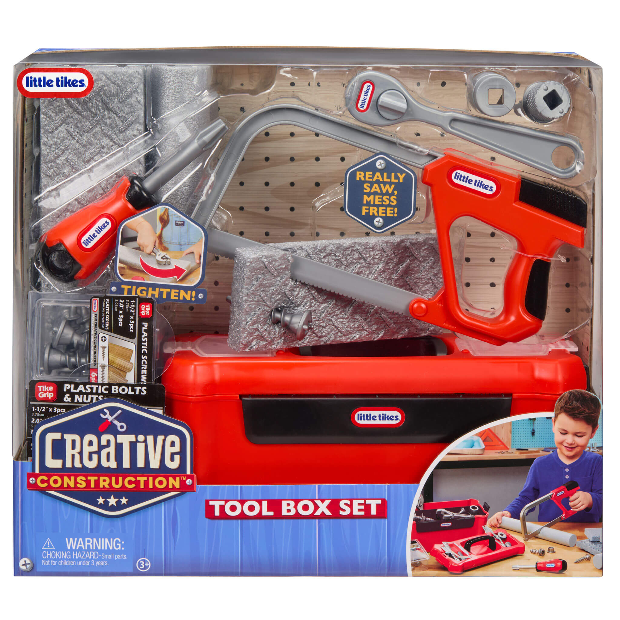Creative Construction Tool Box Set - Kids Tool Box with Realistic Workshop Accessories