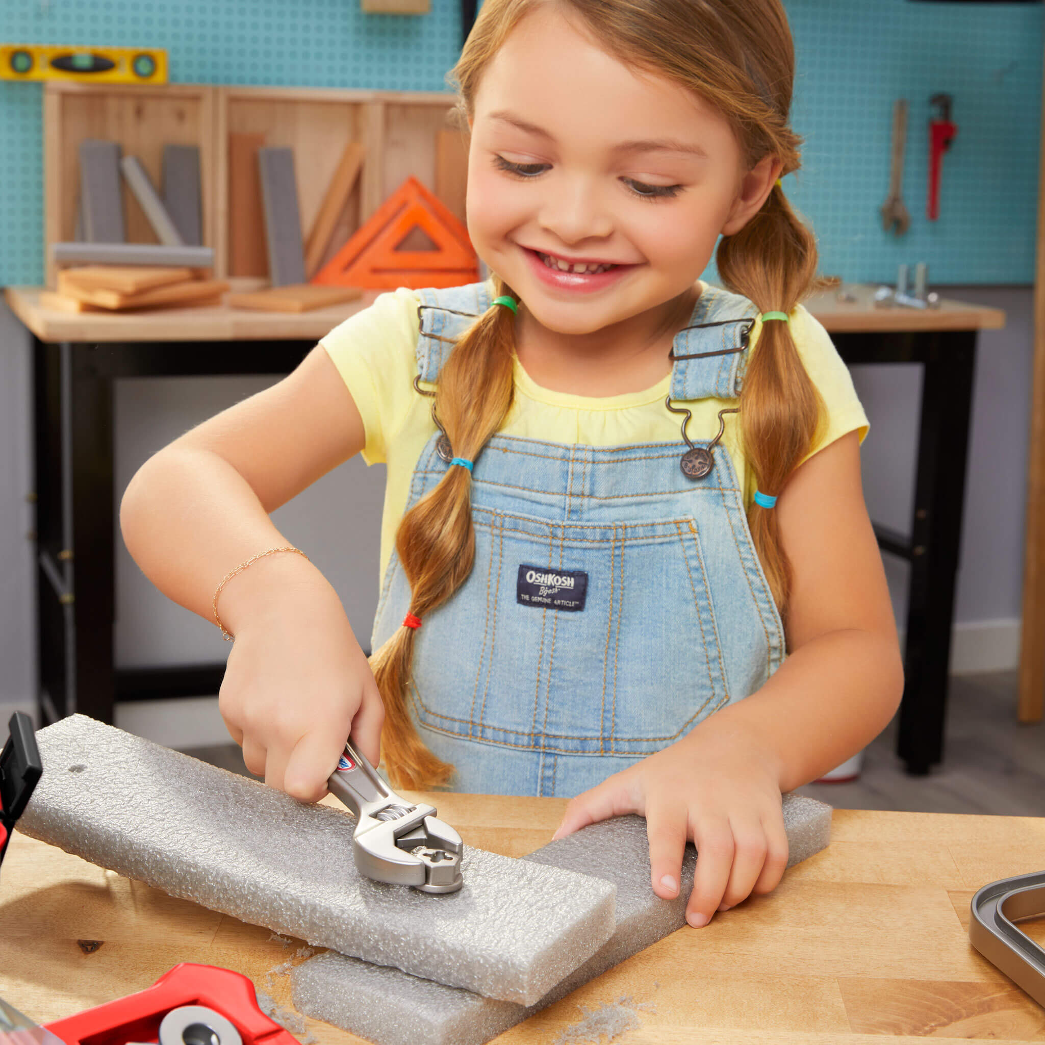Creative Construction Tool Box Set - Kids Tool Box with Realistic Workshop Accessories