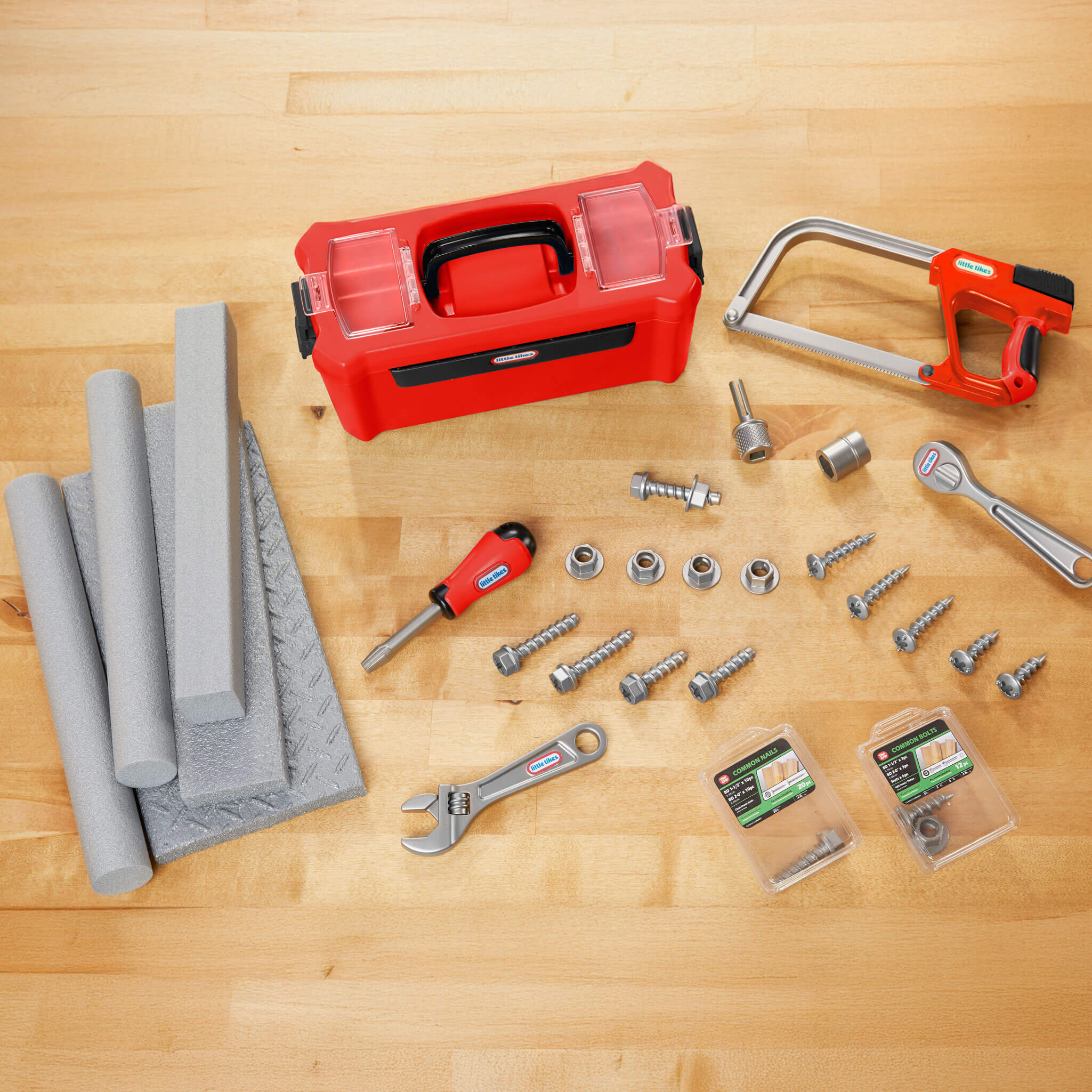Creative Construction Tool Box Set - Kids Tool Box with Realistic Workshop Accessories