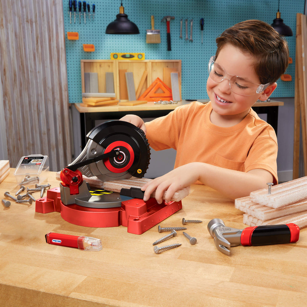 Creative Construction Power Cuts Set - Kid-Friendly Cutting Tools and Building Pieces