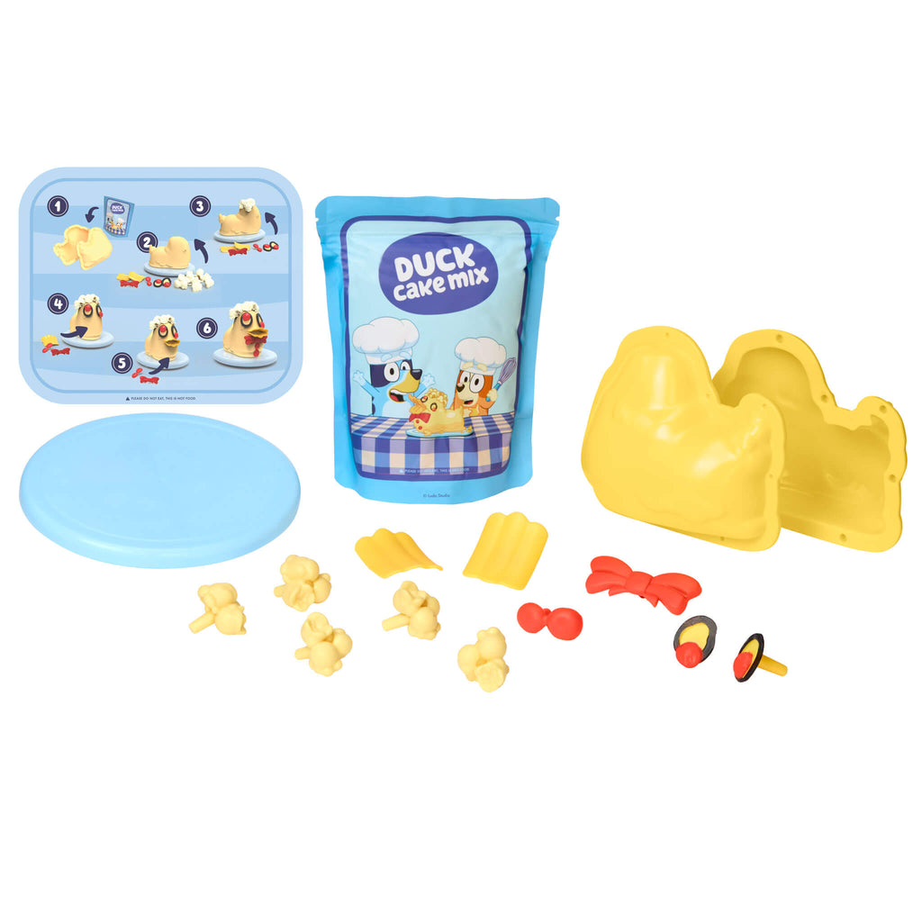 Creative Chefs Bluey - Duck Cake Kit - Bluey Duck Cake Set with Reusable Make-It Mix
