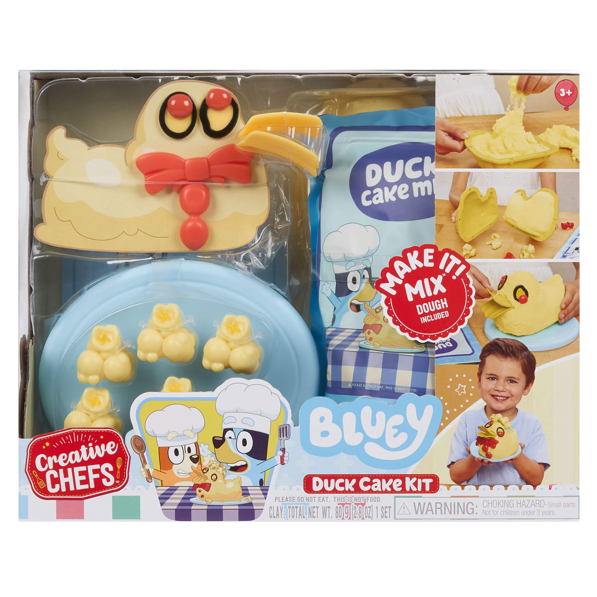 Creative Chefs Bluey - Duck Cake Kit - Bluey Duck Cake Set with Reusable Make-It Mix