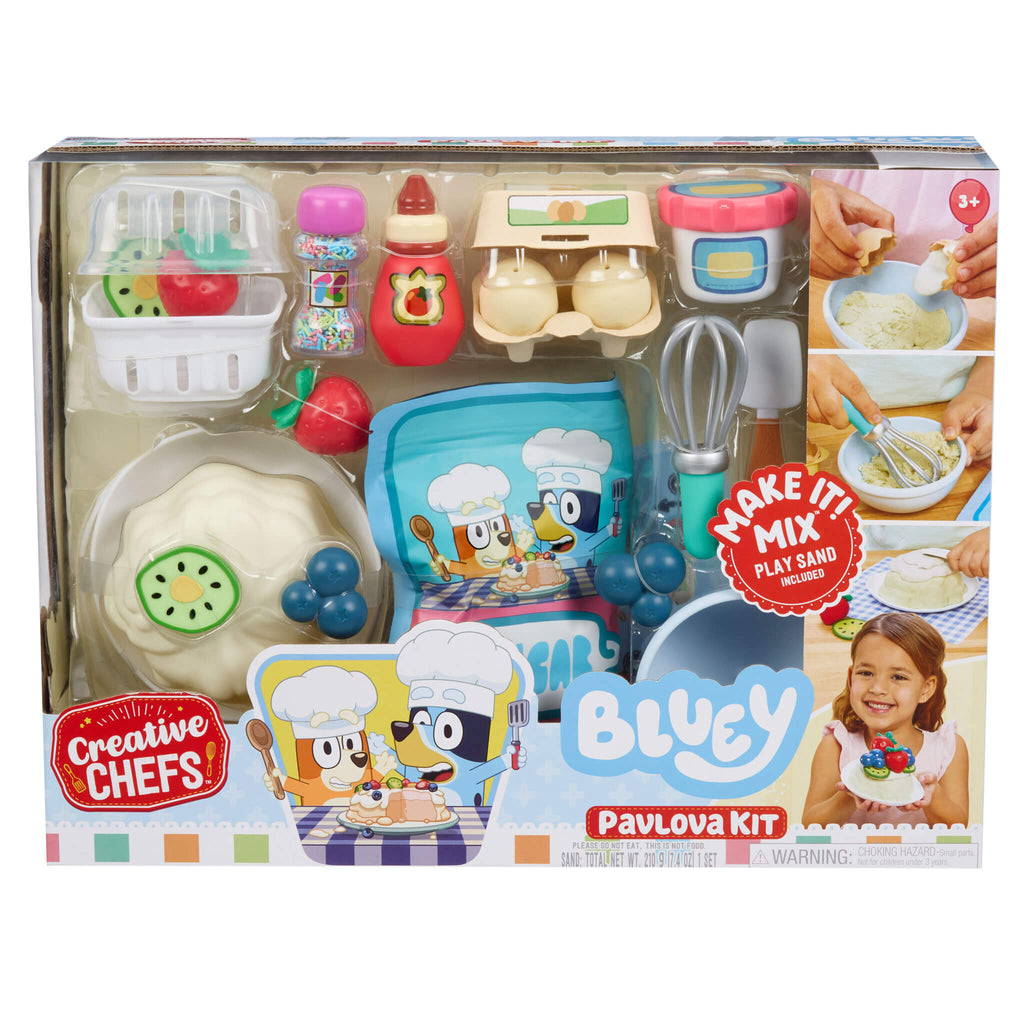 Creative Chefs Bluey - Pavlova Kit - Bluey Pavlova Playset with Food and Utensils