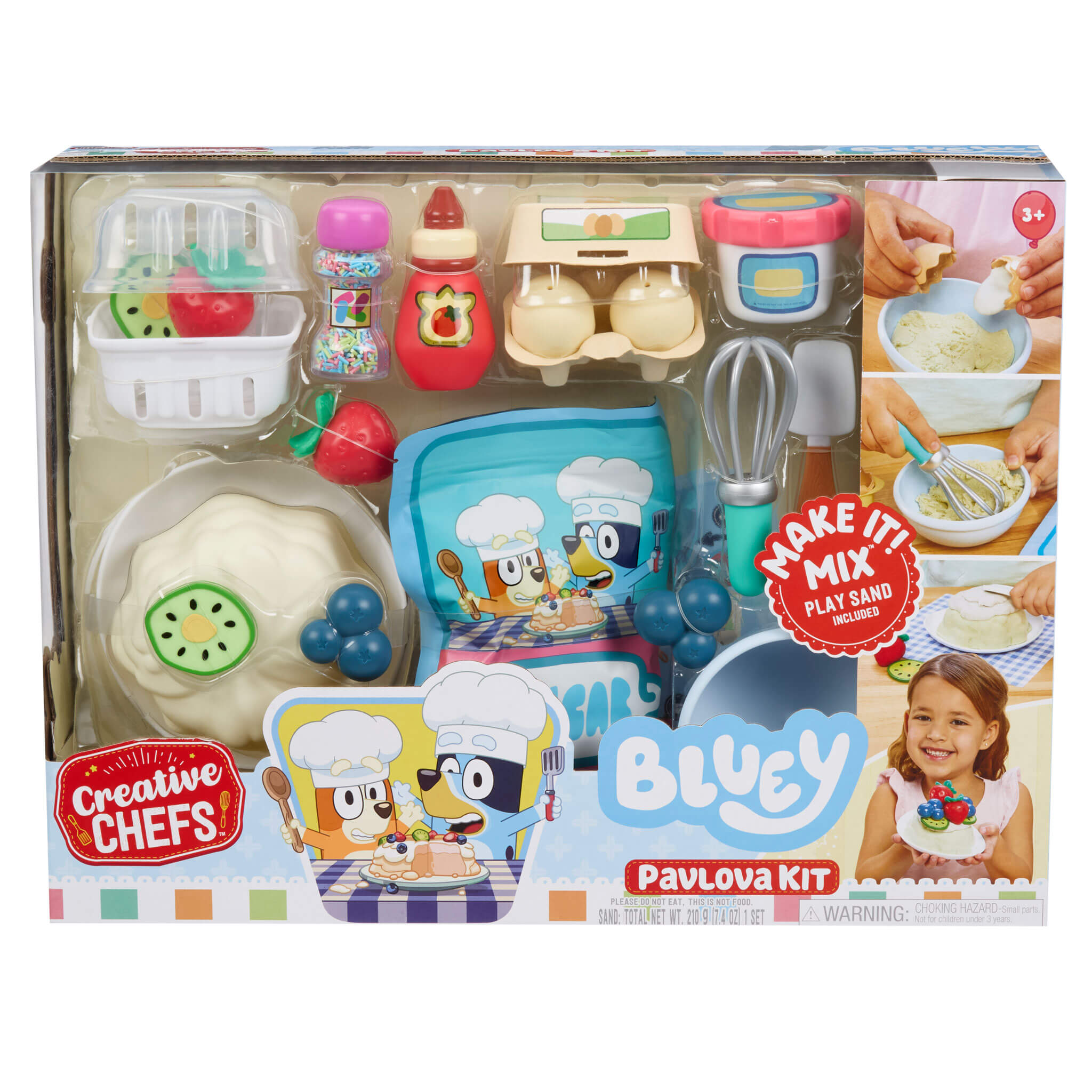Creative Chefs Bluey - Pavlova Kit - Bluey Pavlova Playset with Food and Utensils