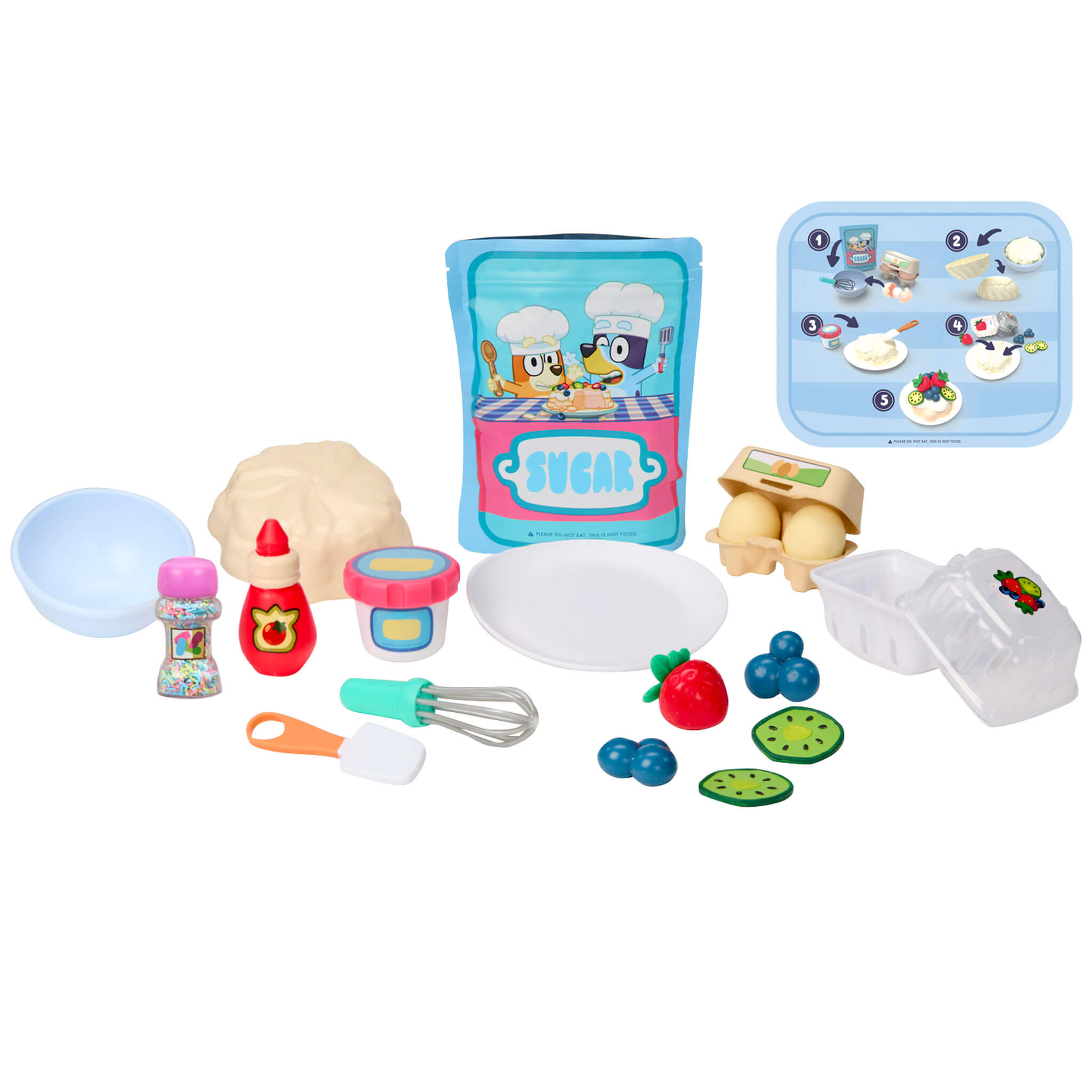 Creative Chefs Bluey - Pavlova Kit - Bluey Pavlova Playset with Food and Utensils