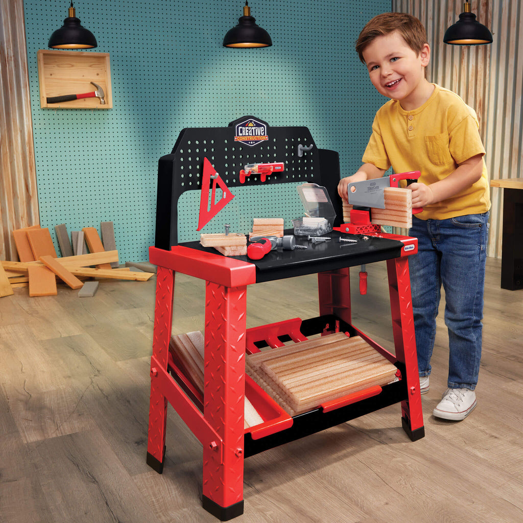 Creative Construction Workbench - Hands-On Construction Station for Young Builders