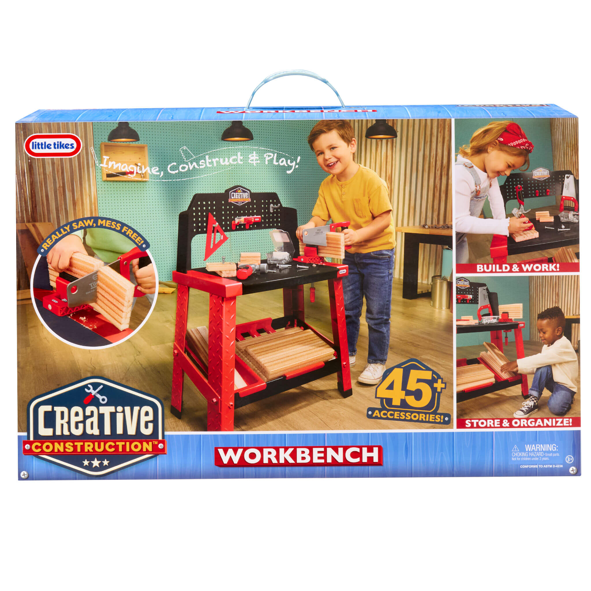 Creative Construction Workbench - Hands-On Construction Station for Young Builders
