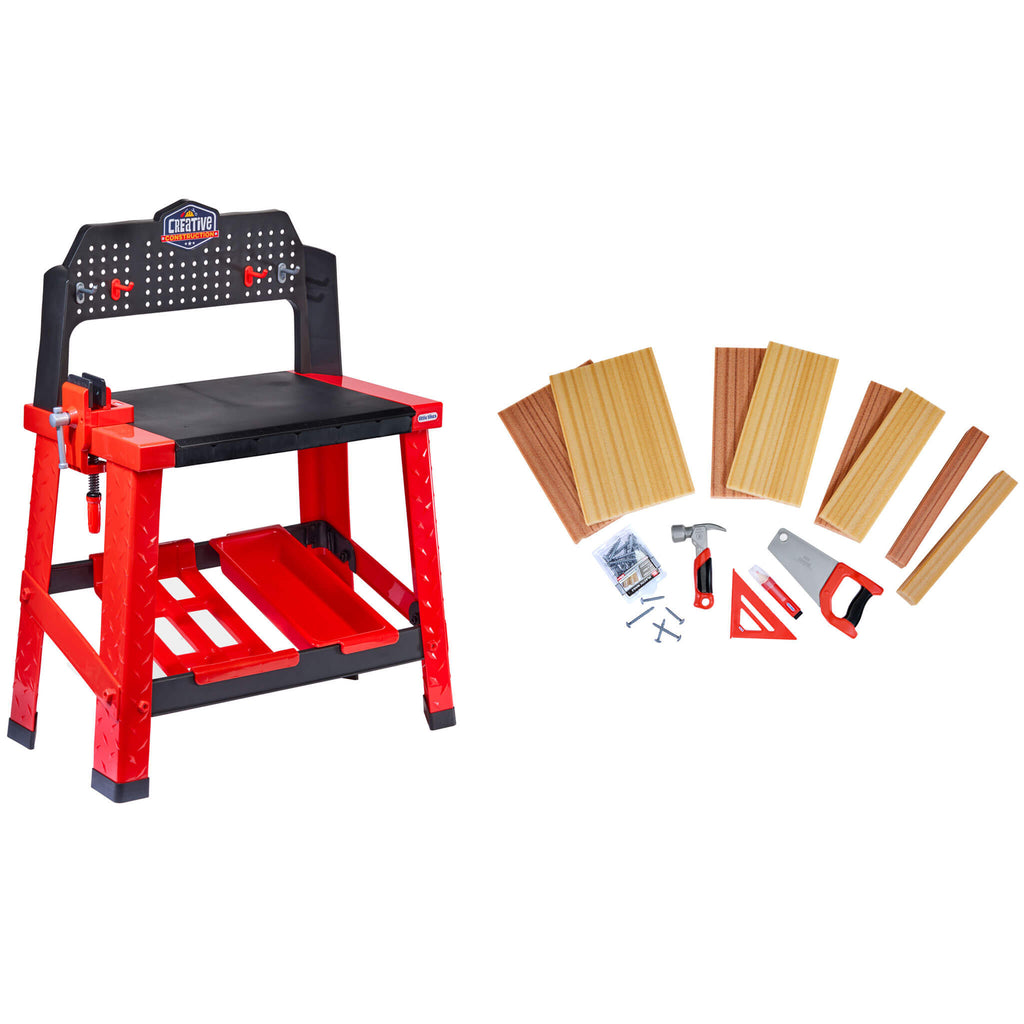 Creative Construction Workbench - Hands-On Construction Station for Young Builders