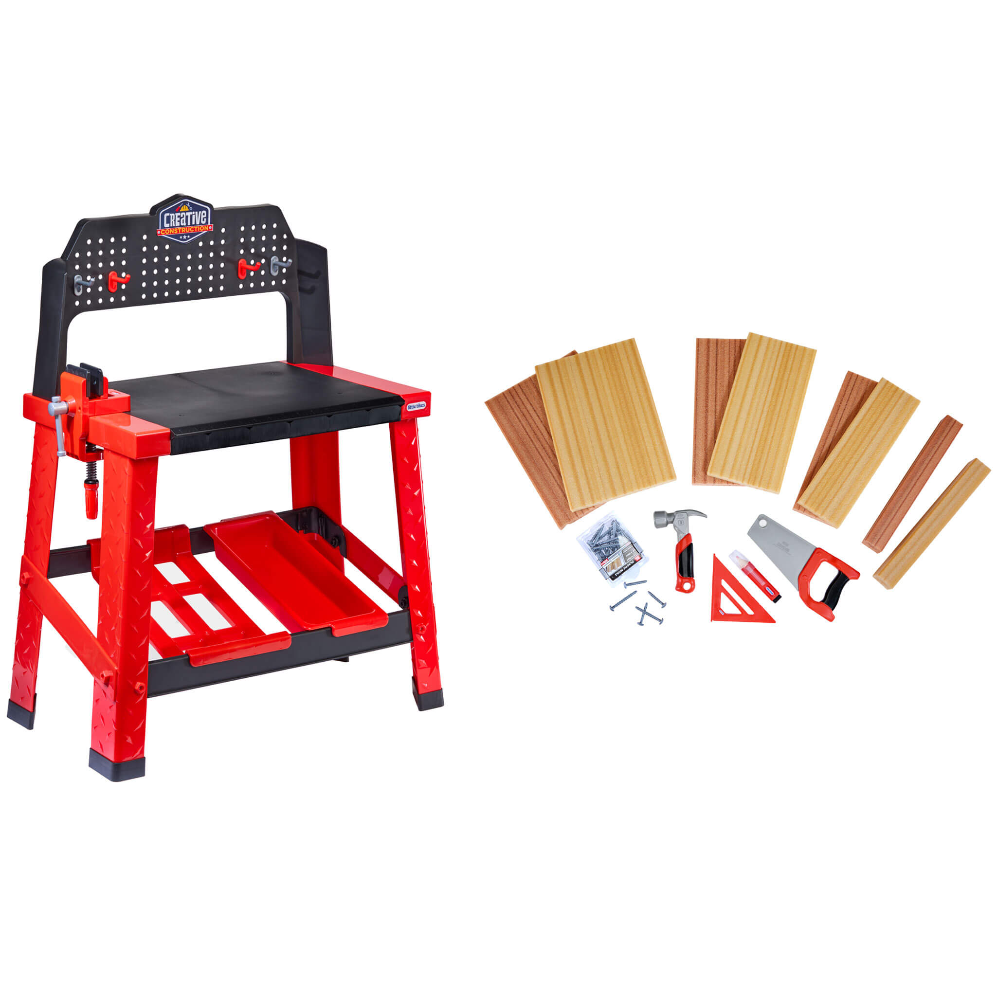 Creative Construction Workbench - Hands-On Construction Station for Young Builders