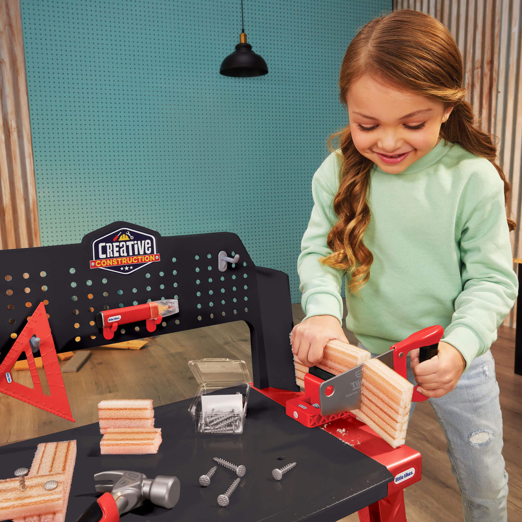Creative Construction Workbench - Hands-On Construction Station for Young Builders
