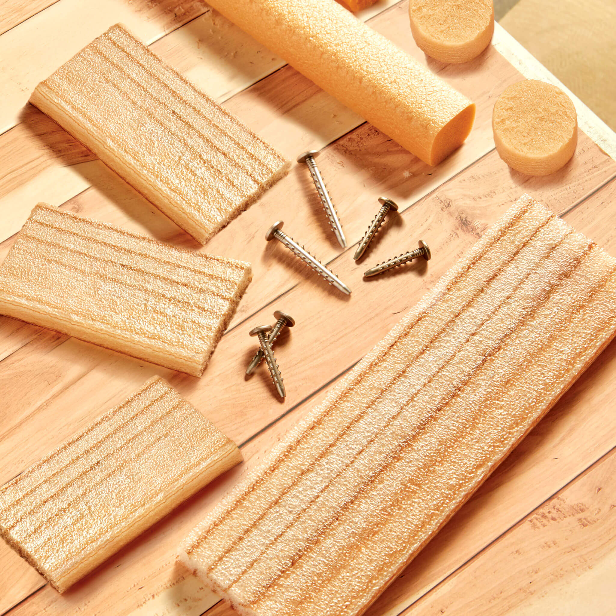 Creative Construction Wood, Nails and Screw Bundle - Wood, Foam Nails and Screws for Creative Projects