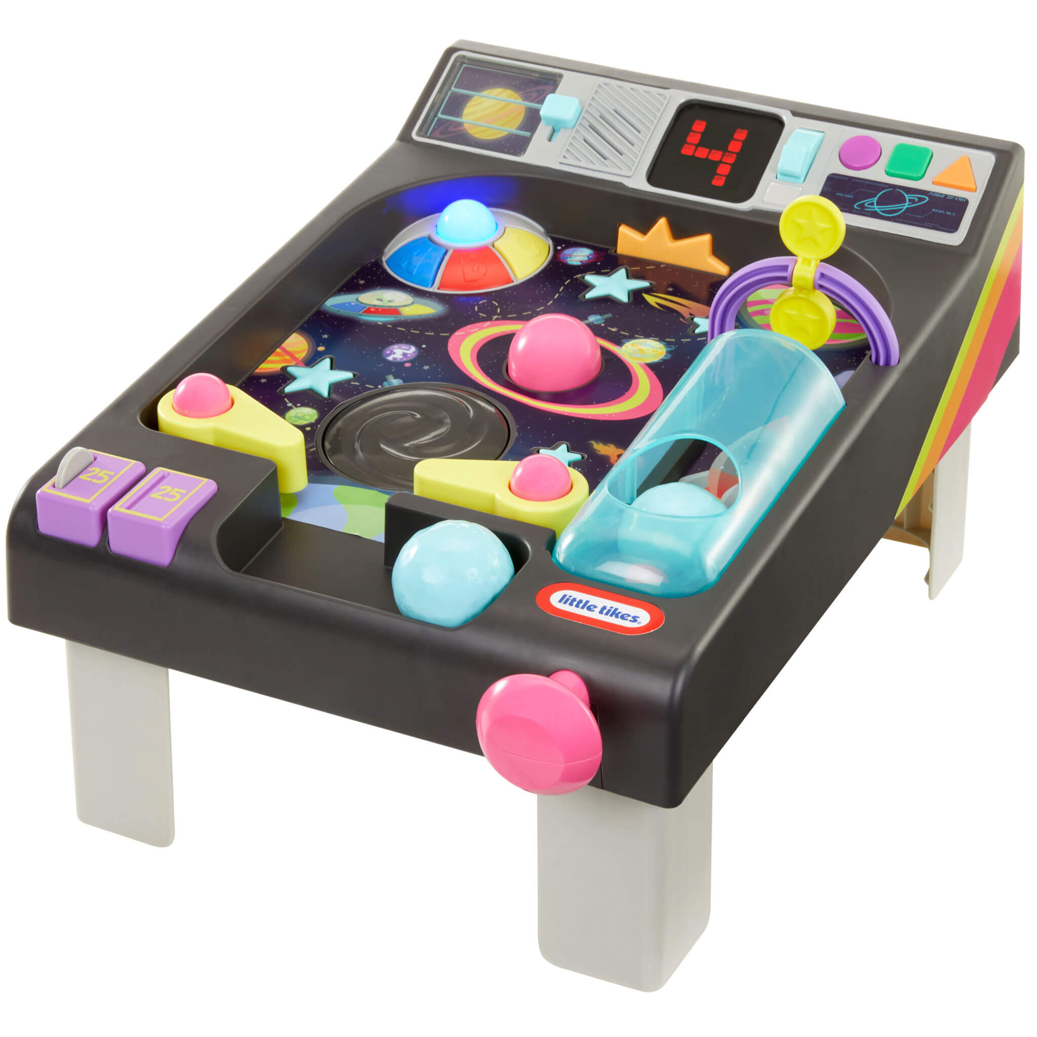 Old School My First Pinball Activity Table - Light-Up Pinball Table with Sounds and Play Balls
